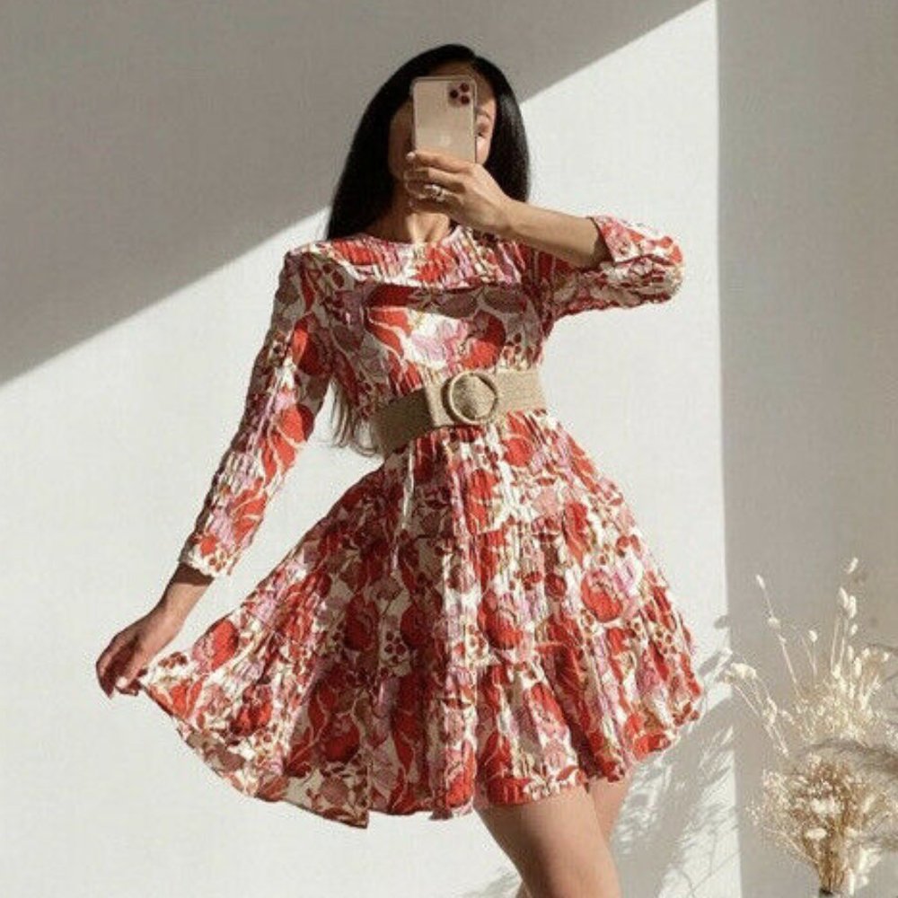 Zara Floral Print Mini Dress